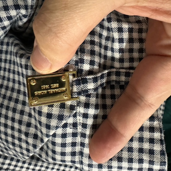 (90)MICHAEL KORS COLLECTION
Samantha Gingham Stretch Cotton Pants - Picture 11 of 12